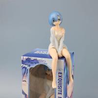 Figura De Acción Anime Re: Life in a Different World from Zero Rem Sentado En Silla Colección PVC Modelo Juguete Para Niños Regalo De Navidad 17cm - details 3