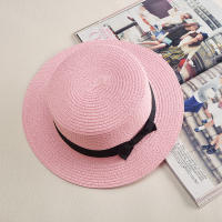 Sombrero De Paja Con Lazo COKK Panama Para Mujer Casual Verano Protección Solar Banda Ancha Sombreros De Playa Unisex - details 9