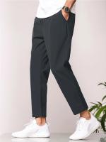 Nuevos Pantalones Casuales Para Hombre Primavera/Verano 2024 Color Sólido Deporte Quick Drying Cool Con Cinta Ajustable - details 21