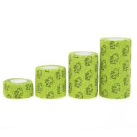5Pcs Vendas Autoadhesivas Para Perros Cubierta De Manguito Protector De Primeros Auxilios Para Veterinarios Envoltura Elástica Verde Suministros Para Mascotas - details 9