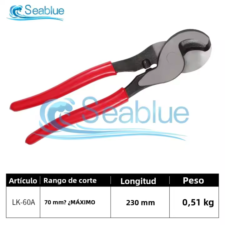 Tijeras Aisladas Multifuncionales Para Electricistas Herramienta De Corte Y Amate De Cables Con Plástico Y Acero De Carbono - 1