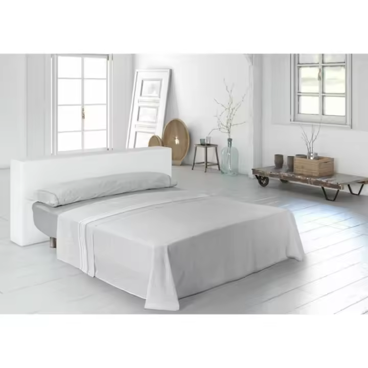 Pierre Cardin - Juego de Sábanas Pierre Cardin HOJITAS Gris Cama de 135 - 1