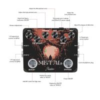 Pedal De Efectos Para Guitarra Rowin Dual Footswitch Ultimate Heavy Metal Boost Distortion 80s Y 90s Rock Metálica Hierro Completo - details 1