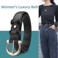 Cinturón De Cuero Genuino Para Mujer Con Hebilla De Moda Para Pantalones De Guerra Y Jeans Estilo Elegante Y Versátil - details 0