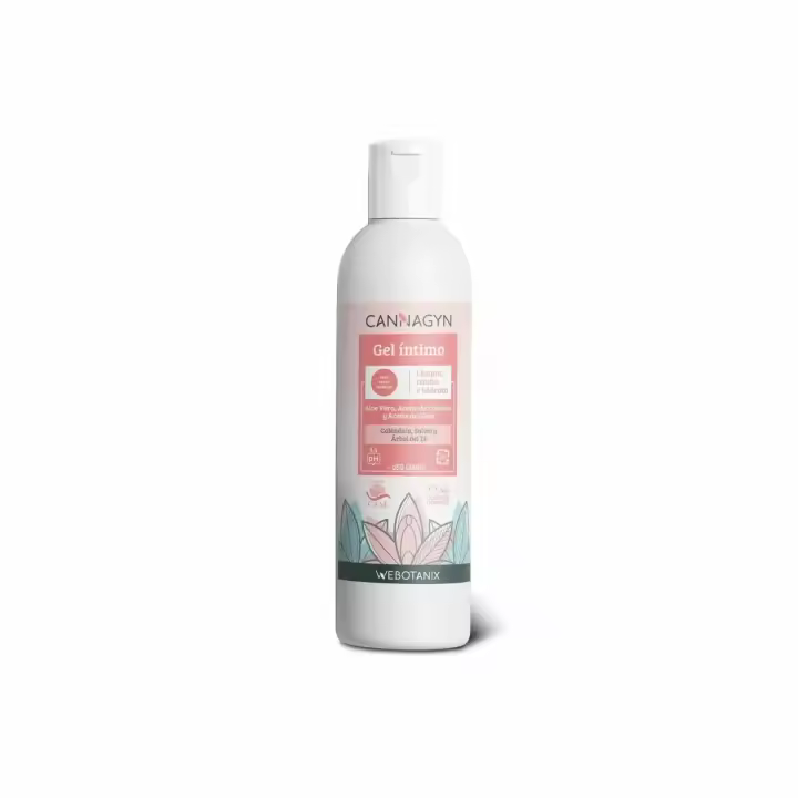 WeBotanix  Gel Íntimo 250 ml  Cannagyn  Calmante e Hidratante  Ingredientes Naturales  Uso Diario  Aloe Vera, Aceite de Cáñamo, Aceite de Oliva y Ácido Láctico  Vegano  pH Natural (5.5) - 1