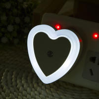 Lámpara Nocturna LED En Forma De Corazón Con Control Inalámbrico Y Sensor Mini Para Dormitorio Y Sala De Estar EU US Plug - details 2