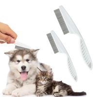 Peine De Acero Inoxidable Para Perros Y Gatos Cepillo De Aseo Para Mascotas Herramienta De Pelaje Y Pulgas Ideal Para Baño Y Limpieza - details 1