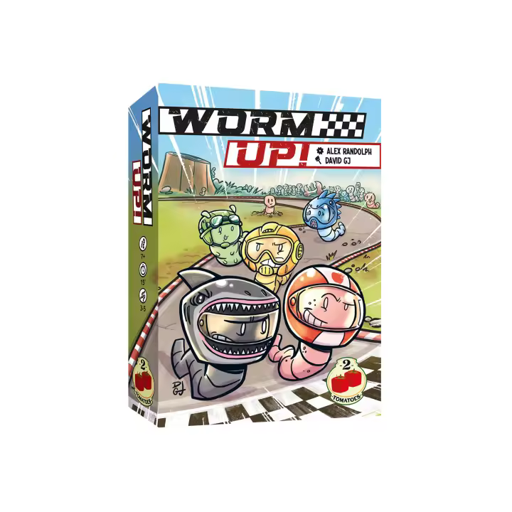 2Tomatoes Games | Worm Up! | Juego de Mesa Familiar con Tablero | Carrera de Gusanos con Estrategia, Engaño y Mucha Diversión | 3 a 5 Jugadores | Idioma: Español | Temáticas: Animales, Carreas y Naturaleza - 1