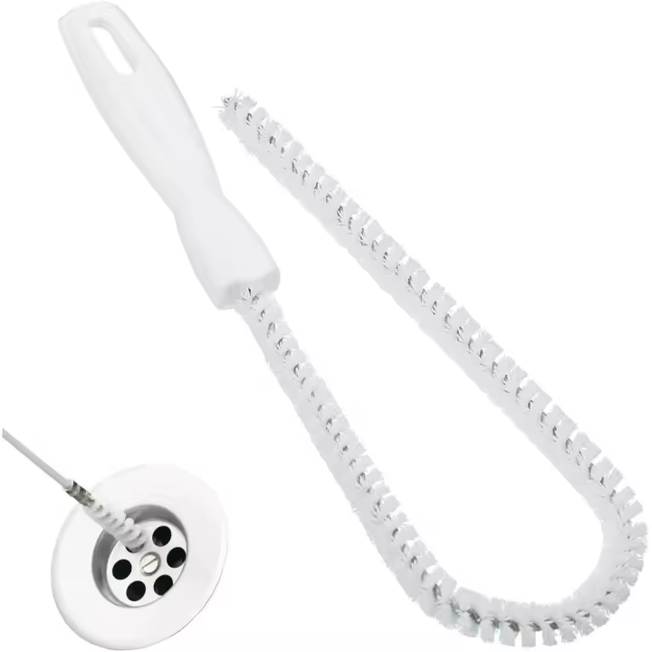 Flexible Limpiador de Desagües | Rebosadero y Pelo Largo | Nailon 45 Cm - 1