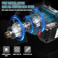 Motosierra eléctrica sin escobillas para carpintería, herramienta de poda inalámbrica de 16 pulgadas, cortador de jardín de mano para batería Makita, 3000W - details 2