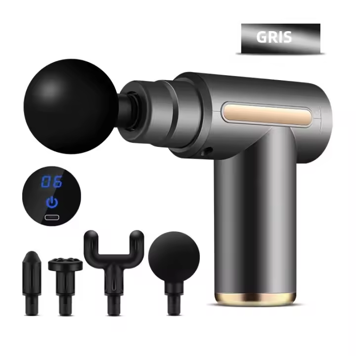 Mini Masajeador Eléctrico DUTRIEUX Para Relajación Muscular Y Fitness Equipo De Masaje Vibratorio With Cabeza De Masaje Rodillo Ideal Para Cuello Y Band - 1