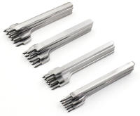Herramienta De Perforación Para Cuero Con Espaciado De 3/4/5/6mm Herramientas De Costura Y Perforación DIY De Metal Prong 1/2/4/6 - details 7
