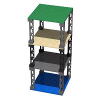 Placa Base De Bloques Constructivos 16x16 Dots Doble Cara Compatible Con Marcas De Juguetes Para Niños Supfy - details 1
