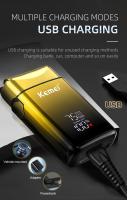 Kemei-Eléctrica TX10 para hombre, recargable, para Fur, Barba, Cabeza Calva - details 6