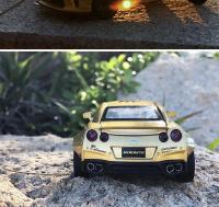 Coche De Deportes Nissan GTR De 1:32 En Escala Metálico Con Sonido Y Luz Vehículo De Juguete Colección Regalo Para Niños A297 - details 15