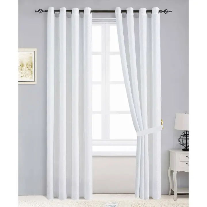 FARFALLAROSSA® | Cortinas Dormitorio 1 Piezas 140x260 CM Blackout Curtains con Ojales Cortinas Grises Opacas Cortinas para Habitacion Salon/Comedor - 1