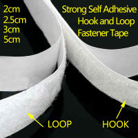Cinta Adhesiva De Nylon Blanco Con Gancho Y Anillo 20-50mm 5 Metros Pares Resistente Al Calor Para DIY Accesorios De Ropa Y Bolsas - details 0