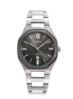 Reloj colección Laura Escanes caja de acero con doble bisel en Ip gris y rosa con cristal zafiro 10 atm y brazalete de acero con movimiento cuarzo - details 0