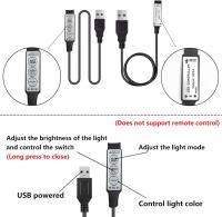 Tira De Neón LED RGB USB 1M 2M 3M 4M 5M 5V Para Decoración De Hogar Luz De Iluminación SMD3535 72LEDs/M Impermeable Para Dormitorio - details 3
