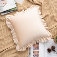 Funda de cojín con volantes para sofá, cojín de encaje de terciopelo holandés - details 10