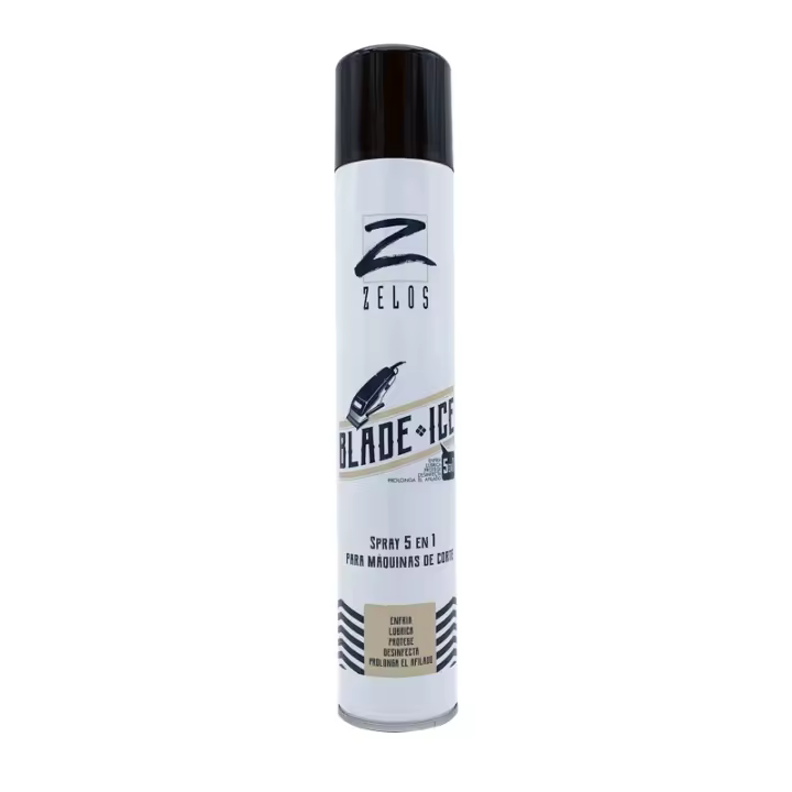 Zelos Spray 5 en 1 para Máquinas de Corte 400ml - Enfriador de Cuchillas - Lubrica - Protege - Desinfecta y Prolonga el Afilado - 1