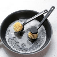 Cepillo De Limpieza Para Ollas Y Platos Con Mango Largo Sin Aceite 1 Pieza Herramienta De Limpieza De Cocina Para Panes - details 2
