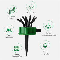 1pcs Soplador De Jardín Automático Para Riego De Césped Y Plantas Sistema De Irrigación Rotativo 360 Grados Para Yarda Doméstica - details 1