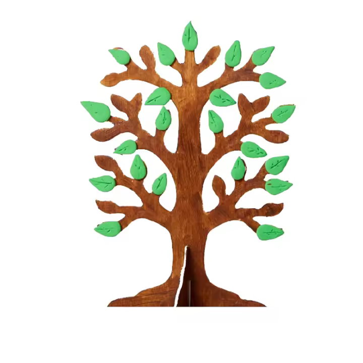 Juego de 4 piezas (viene con pintura + bolígrafo + paleta de colores) para niños, producción diy de pasta de árbol tridimensional - 1