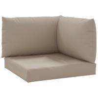 vidaXL Cojines para palés 3 piezas tela Oxford Color Antracita,  Crema,  Rojo y mas Cojín Decorativo de Asiento Cojines de muebles de salon - details 3