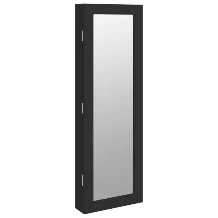 Espejo con joyero de pared 30x8,5x90 cm armario de joyería Color Marrón,  Blanco,  Negro y mas - 1