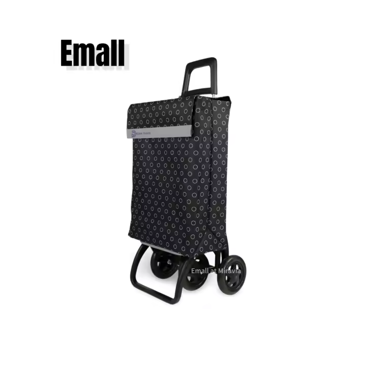 Carro de Compras Grande Capacidad Duradero y Práctico con Ruedas Diseño Minimalista y Atractivo Ideal para Salidas y Compras Diarias Perfecto para Uso en Supermercados y Mercados - 1