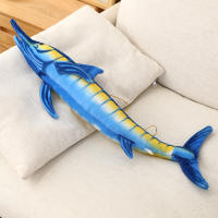Muñeco De Peluche De Tuna Azul De 140 Cm Simulación Realista Almohada Larga De Pescado Marítimo Juguete Suave Para Decoración Creativa - details 19