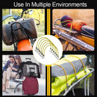 Set De 6 Cuerdas Elásticas Bungee Para Equipaje Y Bicicletas Cordones De Alta Elasticidad Para Camping Y Coches - details 2