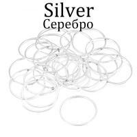 20-50Pcs Anillos Redondos Para Pendientes De 8-60mm Conectores De Hilo De Aro Para Fabricación De Joyas DIY Accesorios De Anillos Cerrados De Metal Para Manualidades - details 10