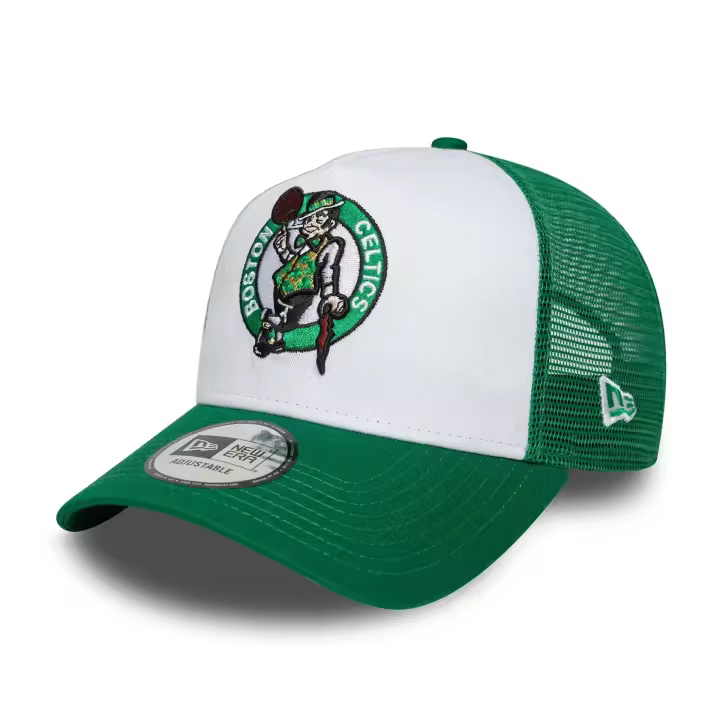 Gorra NE Boston Celtics NBA Side Patch 9FORTY A-Frame Trucker Verde - 1