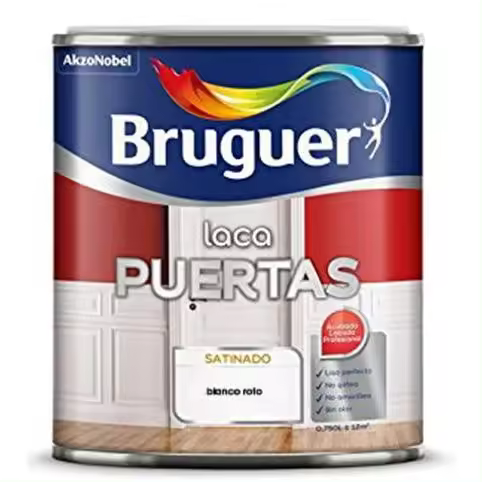Pintura laca puertas blanco roto 2.5l lata 2.5l - 1