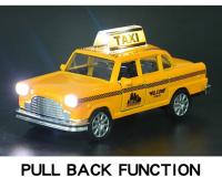 Modelo De Taxi Retro 1/32 En Aleación Juguete De Coche Miniatura Con Sonido Y Luz Regalo Para Niños Edad 4-6 Años Colección De Automóviles - details 5