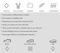 Mº 302 ZAPATO FLAMENCA NEGRO ANGELITOS Caminar con los pies y bailar con el alma. Elegantes y cómodos, zapato tipo salón con pulsera y sistema de cierre de hebilla fabricado en MICROFIBER napa. La parte interior no lleva forro, protector de punteras y tal - details 0