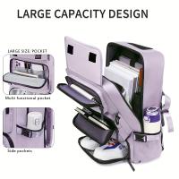 Mochila unisex de senderismo de gran capacidad con correas ajustables y compartimento para zapatos, ideal para acampar al aire libre, para la universidad, para el trabajo, apta para portátiles de 16 pulgadas y libros. - details 2