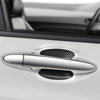 4pcs Protector De Bolso De Manija De Puerta De Coche Universal Estampado De Fibra De Carbono Para La Mayoría De Los Coches Pegatina Protectora - details 7