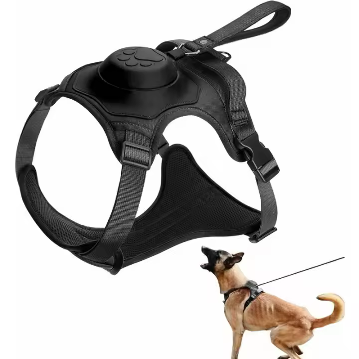 Arnés y Correa Para Perros Sin Neumáticos-arnés para Perros Todo en Uno - Correa Retrácthil con Bloqueo Automático Incorporada (tamaño: M) - Collares para Mascotas - 1
