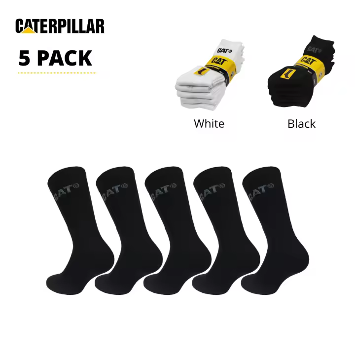 Caterpillar Puntera Talón Reforzados Algodón 5 Pares Calcetines Rendisiento - 1