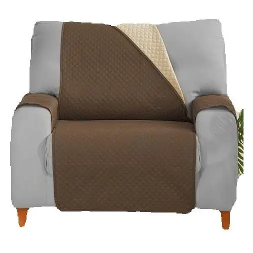 Novotextil Funda Protectora Reversible Sofá Novotextil Bicolor Suave Ajustable Protector Disponible 1 2 3 Plazas Chaise Longue (VISTA DESDE SENTADO) Ideal Mascotas Lavable a Máquina. - 1