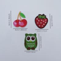 6pcs Parches De Bordado De Animales De Dibujos Animados Para Jeans Sombreros Bolsos Ropa Buzo Estilo DIY Parche De Manzana Y Corazón - details 8