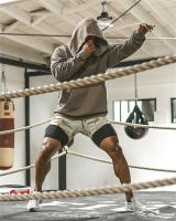 Shorts De Correr Para Hombre 2 En 1 Deporte Fitness Entrenamiento Secado Rápido Gimnasio Pantalones Cortos De Camuflaje - details 5