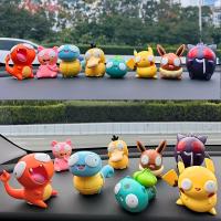 Colección De Figuras De Pokemon Pikachu Bulbasaur Charmander Squirtle Juguetes De Modelo Lindos Y Estúpidos Para Fans - details 1