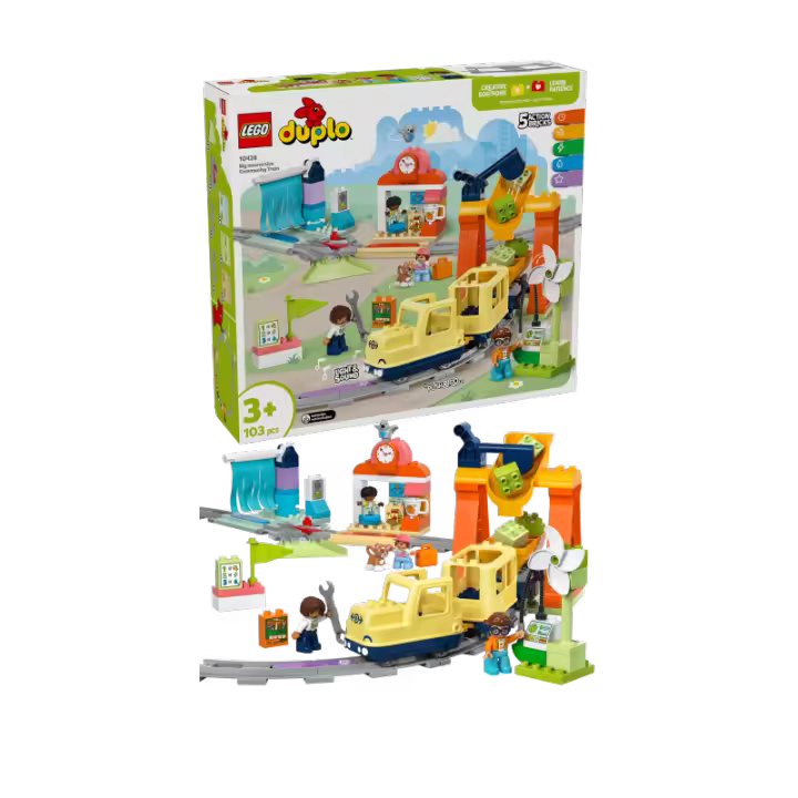 LEGO DUPLO Town 10428 Gran Tren Comunitario Interactivo contiene 103 piezas - edad 3+ años 25L10428 - 1