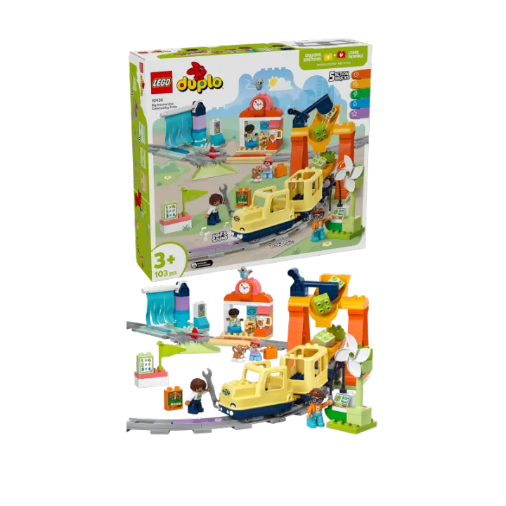 LEGO DUPLO Town 10428 Gran Tren Comunitario Interactivo contiene 103 piezas - edad 3+ años 25L10428 - 1