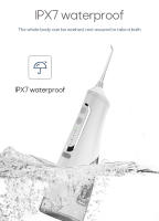 Fregadero Oral Recargable USB Jet De Agua Dental 310ML Tanque De Agua IPX7 Impermeable Limpieza De Dientes Viaje Para Adultos Con 4 Boquillas - details 7