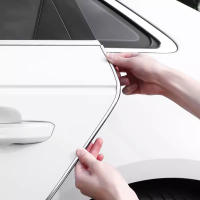 Protección De Puerta De Coche Con Espesor De Cromo 6 Metros Antigolpes Adhesivo Protector De Ralladuras Molduras De Puerta Automóvil - details 1